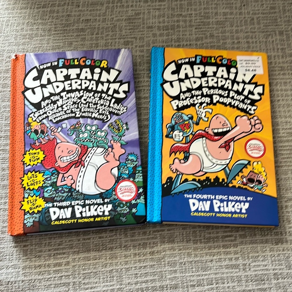 Captain Underpants - third and fourth books by Dav Pilkey